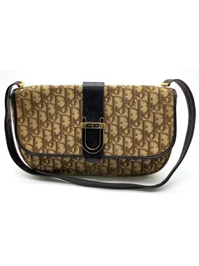 Dior Tan and Brown Monogram Crossbody Bag